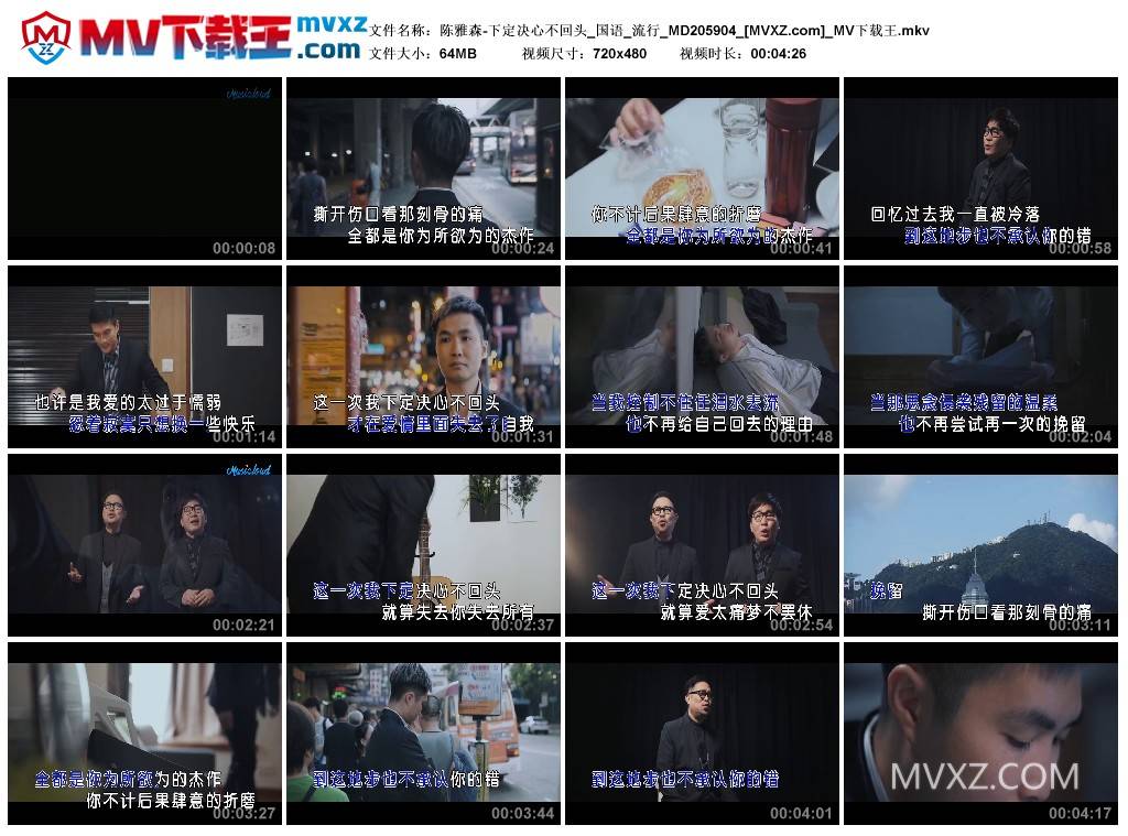 陈雅森-下定决心不回头_国语_流行_MD205904